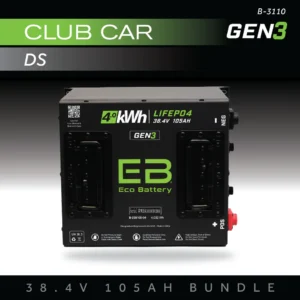 38V 105Ah Eco Battery Bundle for Club Car DS (36v)