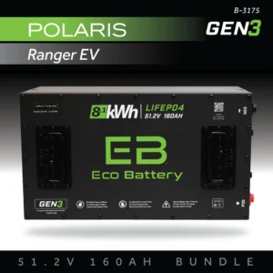 51V 160AH Eco Battery Bundle for Polaris Ranger EV