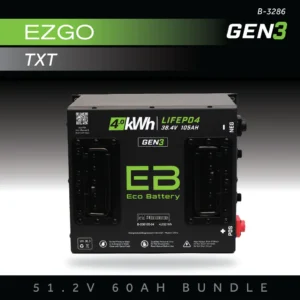 51V 60AH Eco Battery Bundle / EZGO TXT