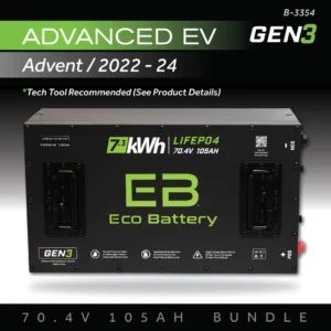 70V 105AH Eco Battery Bundle for Advanced EV Advent / 2022-24