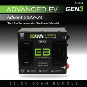 51V 60AH Eco Battery Bundle for Advanced EV Advent / 2022-24