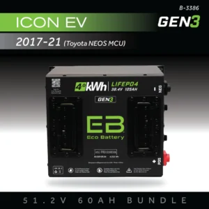 51V 60AH Eco Battery Bundle / ICON EV / 2017-21 (Toyota Neos MCU)