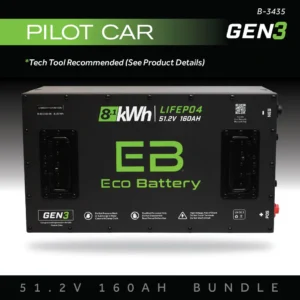 51v 160ah Eco Battery Bundle for Pilot Car