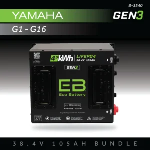 38V 105Ah Eco Battery Bundle for Yamaha G1-G16 (36v)