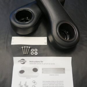 SGC Armrest Cushions (Pair) w/ Cup Holders for Rear Seat Kits