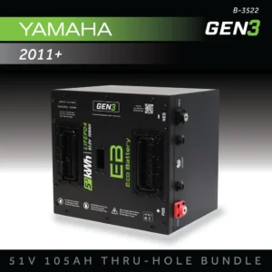 51V 105AH Thru-Hole Battery Bundle / Yamaha Drive 1 & 2 / 2011+