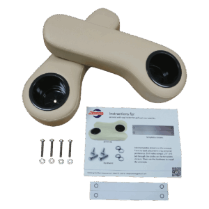 SGC Armrest Cushions (Pair) w/ Cup Holders for Rear Seat Kits