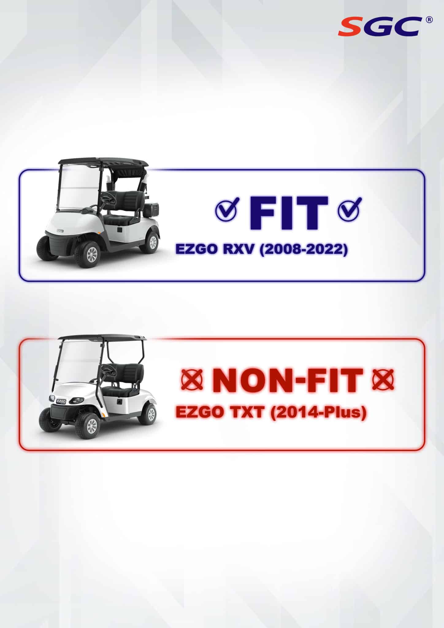 ROCKER PANELS-EZGO RXV DIAMOND PLATE POLISHED (SET OF 2)