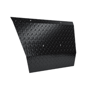 FRONT SHOCK COVER-EZGO TXT DIAMOND PLATE BLACK
