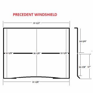 MOAB DOT Approved Windshield Clear Foldable for Club Car Precedent/Tempo