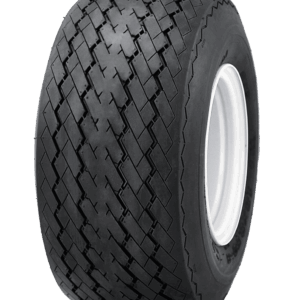 ASSEMBLED WHEEL/TIRES-18"x8.5"x8" WHITE STEEL WHEEL-SAWTOOTH