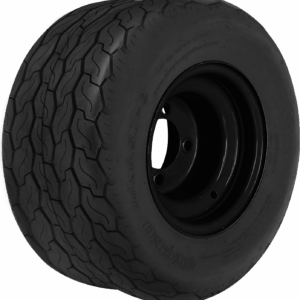 ASSEMBLED WHEEL/TIRES-18"x8.5"x8" BLACK STEEL WHEEL-GECKO