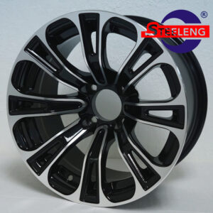 Vector - 14" Machined/Black golf cart wheel