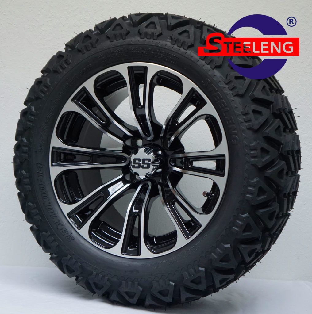 Vector - 14" Machined/Black golf cart wheel - Image 8