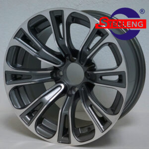 Vector - 14" Machined/Gunmetal golf cart wheel
