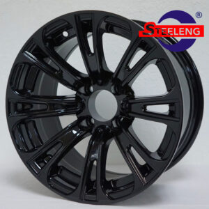 Voodoo - 14" Glossy Black golf cart wheel