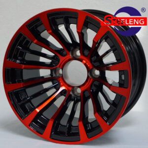 Matador - 12" Red/Black golf cart wheel