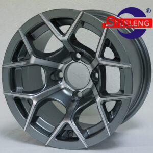 Rally - 12" Machined/Gunmetal golf cart wheel