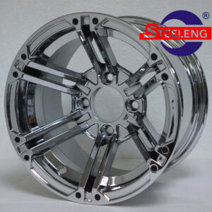 Terminator - 12" Chrome golf cart wheel