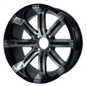 SGC 15″ Tempest Machined/Black Wheel – Aluminum Alloy