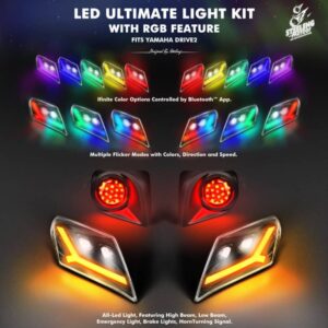 STEELENG Meteor LED ULTIMATE Light Kit for Yamaha Drive 2 (12 Volt)