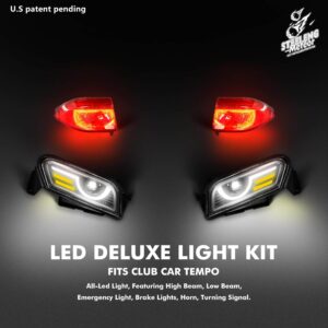 STEELENG Meteor LED DELUXE Light Kit for Club Car Tempo (12 Volt)