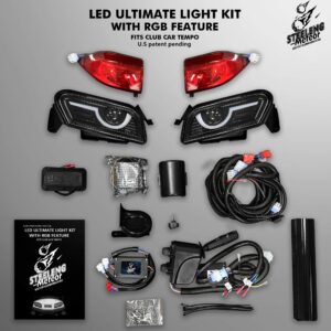 STEELENG Meteor LED ULTIMATE Light Kit for Club Car Tempo (12 Volt)