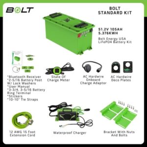 51 Volt 105 Ah THIN Bolt Energy lithium bundle – SelectYour Cart, Choose Your Options