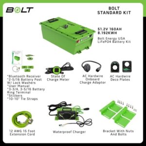 51 Volt 160 Ah Bolt Energy Lithium Bundle -Select Your Cart, Choose Your Options