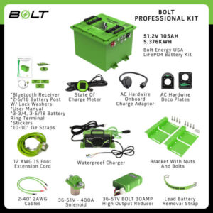 51V 105Ah SQUARE Bolt Energy Bundle – Select You Cart – Choose Your Bundle
