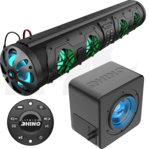 Lithium Rhino LED 8″ Subwoofer with Aux Cable