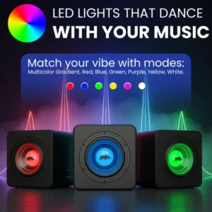 Lithium Rhino LED 8″ Subwoofer with Aux Cable