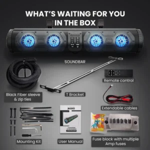 Lithium Rhino GX500 Soundbar with T-Bracket