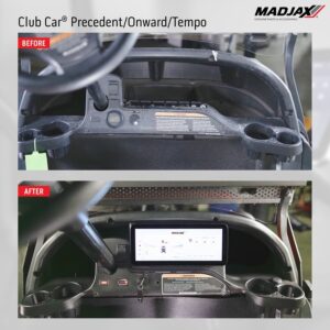 MadJax® Kinect™ Display Screen Kit for D/C motor Club Car Precedent/Tempo/Onward with Bolt Battery Setup
