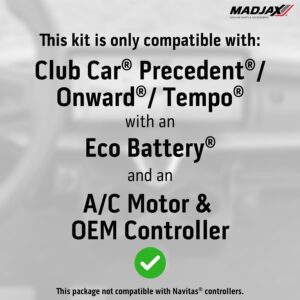 MadJax® Kinect™ Display Screen Kit for A/C motor Club Car Precedent/Tempo/Onward with Eco Battery Setup