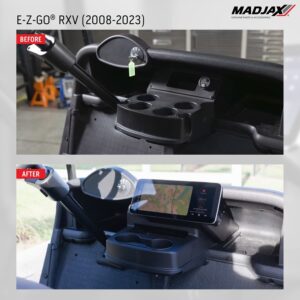 MadJax® Kinect™ Display Screen Kit for A/C motor EZGO RXV with Lead Acid Battery Setup