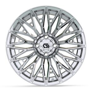 GTW® Blur Chrome 16 in Wheels with 225/40-R16 Mamba Street Tires – Full Set