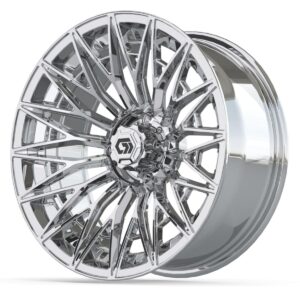 GTW® Blur Chrome 16 in Wheels with 225/40-R16 Mamba Street Tires – Full Set