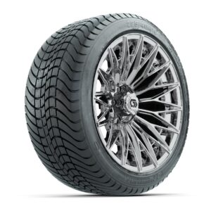 GTW® Blur Chrome 16 in Wheels with 225/40-R16 Mamba Street Tires – Full Set