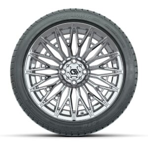 GTW® Blur Chrome 16 in Wheels with 225/40-R16 Mamba Street Tires – Full Set