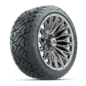 GTW® Blur Chrome 16 in Wheels with 225/40-R16 Maverick Hybrid Tires – Full Set