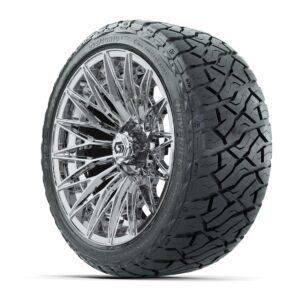 GTW® Blur Chrome 16 in Wheels with 225/40-R16 Maverick Hybrid Tires – Full Set