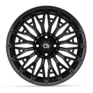 GTW® Blur Gloss Black 16 in Wheels with 225/40-R16 Mamba Street Tires – Full Set