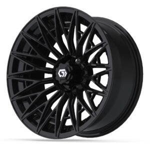 GTW® Blur Gloss Black 16 in Wheels with 225/40-R16 Mamba Street Tires – Full Set