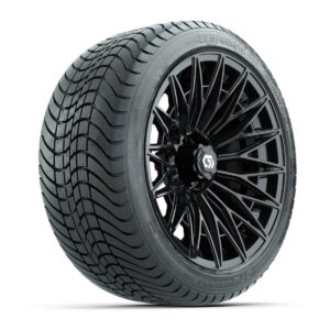 GTW® Blur Gloss Black 16 in Wheels with 225/40-R16 Mamba Street Tires – Full Set