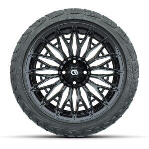 GTW® Blur Gloss Black 16 in Wheels with 225/40-R16 Maverick Hybrid Tires – Full Set