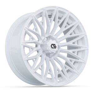 GTW® Blur Gloss White 16 in Wheels with 225/40-R16 Mamba Street Tires – Full Set