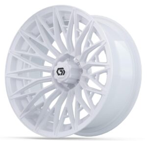 GTW® Blur Gloss White 16 in Wheels with 225/40-R16 Mamba Street Tires – Full Set