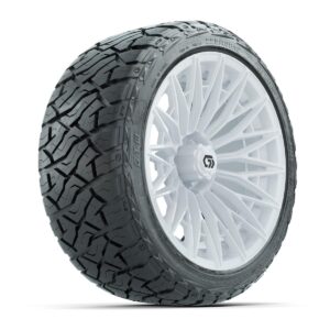 GTW® Blur Gloss White 16 in Wheels with 225/40-R16 Maverick Hybrid Tires – Full Set