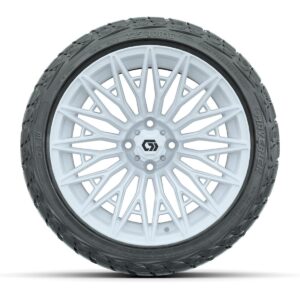 GTW® Blur Gloss White 16 in Wheels with 225/40-R16 Maverick Hybrid Tires – Full Set